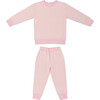 Little Lounger Bamboo Sweatsuit, Peony Stripe - Mixed Apparel Set - 1 - thumbnail