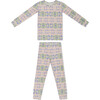 Bamboo Toddler Pajama Set, Spring Cascade - Pajamas - 3
