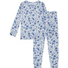 Bamboo Toddler Pajama Set, Porcelain Vine - Pajamas - 1 - thumbnail