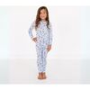 Bamboo Toddler Pajama Set, Porcelain Vine - Pajamas - 2
