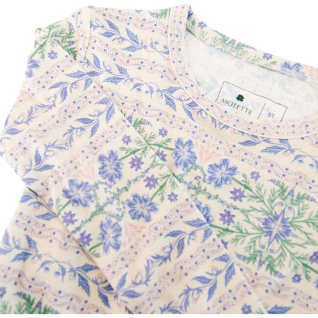 Bamboo Toddler Pajama Set, Spring Cascade - Pajamas - 6