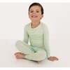 Bamboo Toddler Pajama Set, Pistachio Gingham - Pajamas - 2