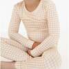 Bamboo Toddler Pajama Set, Sandstone Gingham - Pajamas - 3