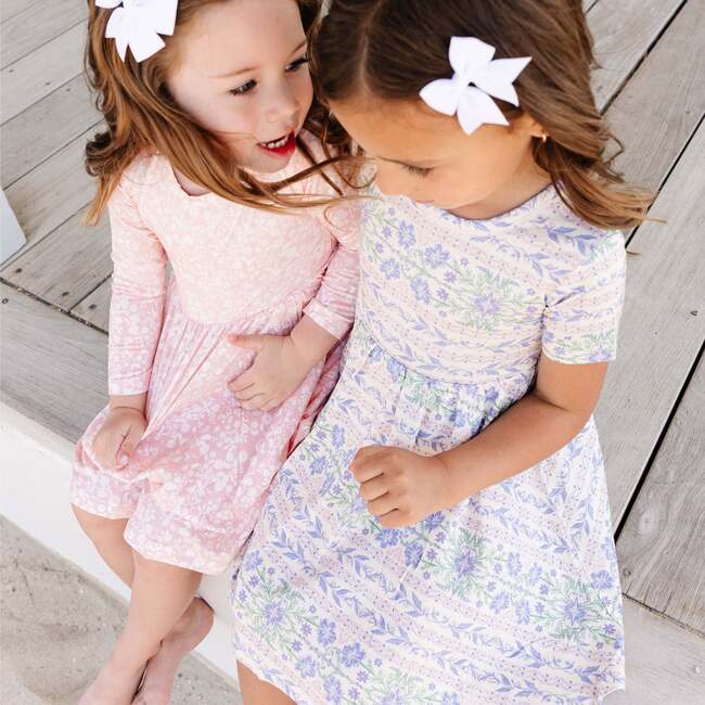 Bamboo Twirl Dress, Spring Cascade - Dresses - 4