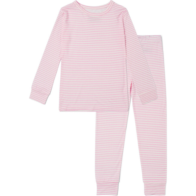 Bamboo Toddler Pajama Set, Ballet Stripe