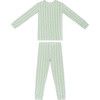 Bamboo Toddler Pajama Set, Mint Meadows - Pajamas - 1 - thumbnail