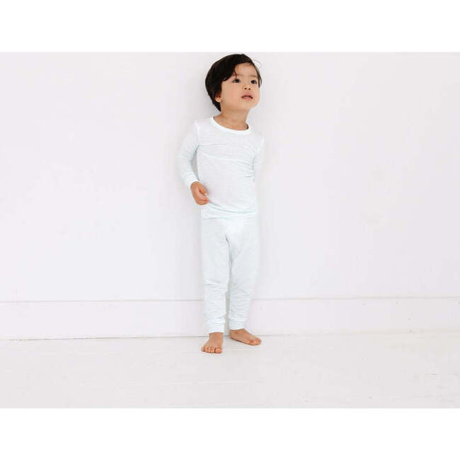 Bamboo Toddler Pajama Set, Cloud Stripe - Pajamas - 4