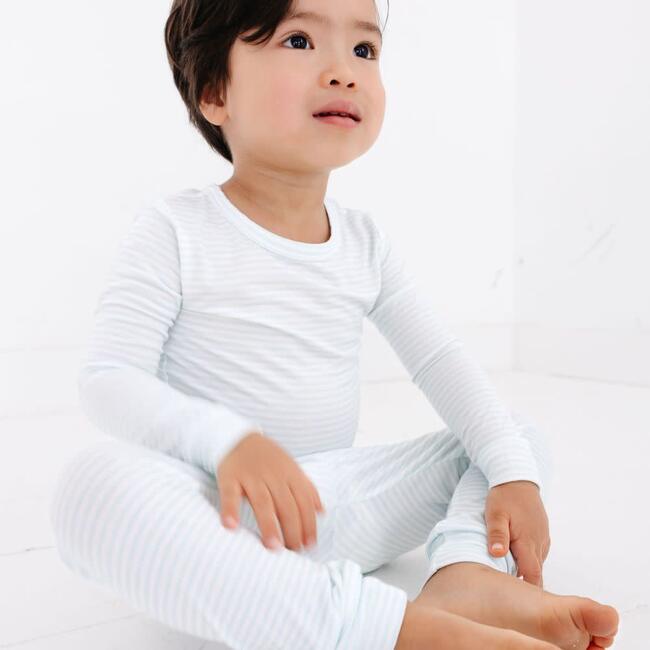 Bamboo Toddler Pajama Set, Cloud Stripe - Pajamas - 5