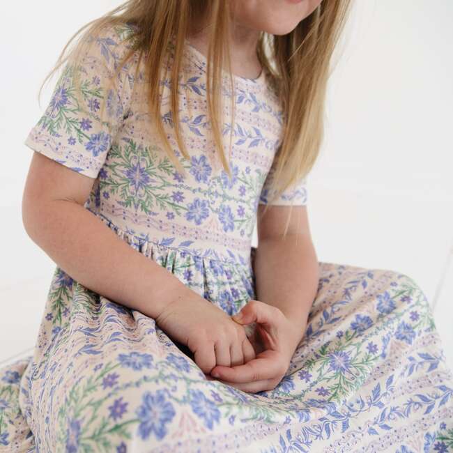 Bamboo Twirl Dress, Spring Cascade - Dresses - 5