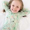 Bamboo Toddler Pajama Set, Sage Blossom - Pajamas - 6