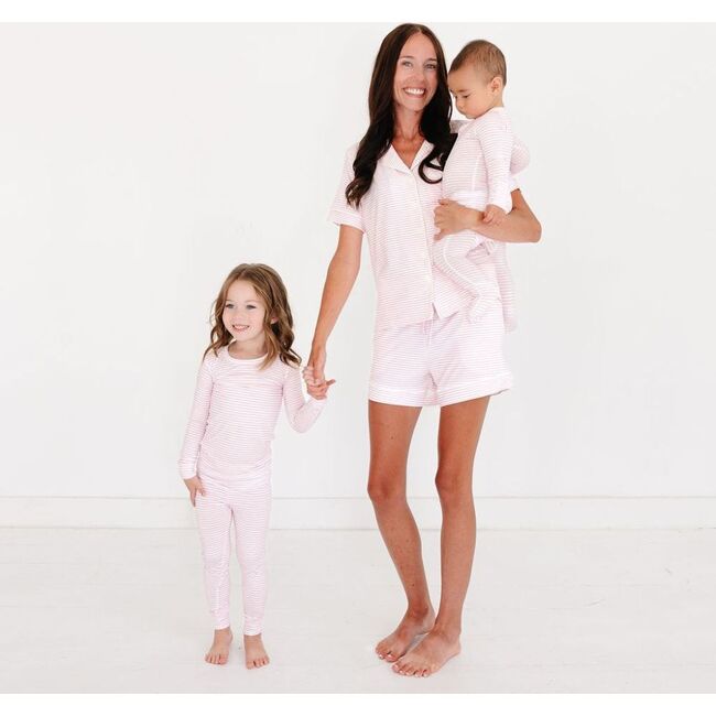 Bamboo Toddler Pajama Set, Ballet Stripe - Pajamas - 7
