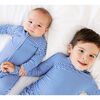 Bamboo Toddler Pajama Set, Cobalt Stripe - Pajamas - 6
