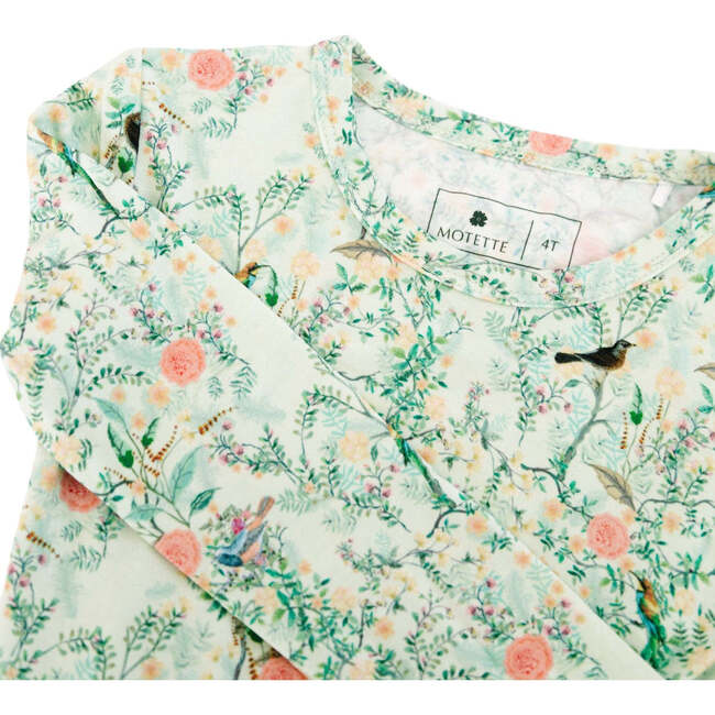 Bamboo Toddler Pajama Set, Sage Blossom - Pajamas - 7