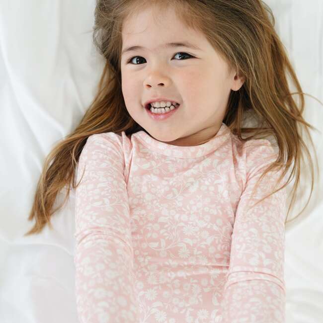 Bamboo Toddler Pajama Set, Petite Fleur - Pajamas - 5