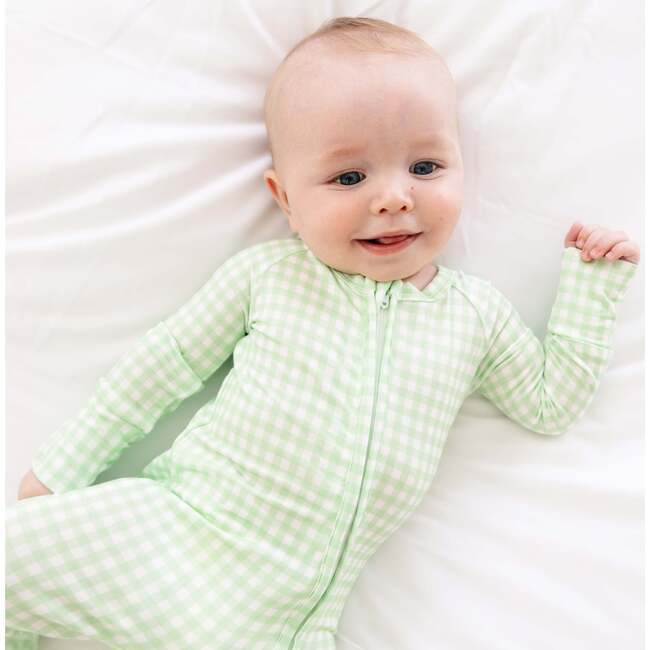 Bamboo Sleeper, Pistachio Gingham - Pajamas - 2