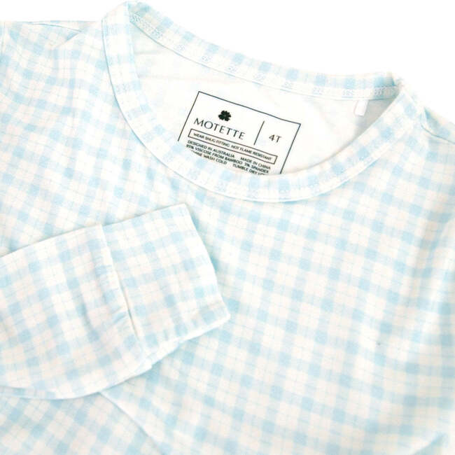 Bamboo Toddler Pajama Set, Coastal Check - Pajamas - 6