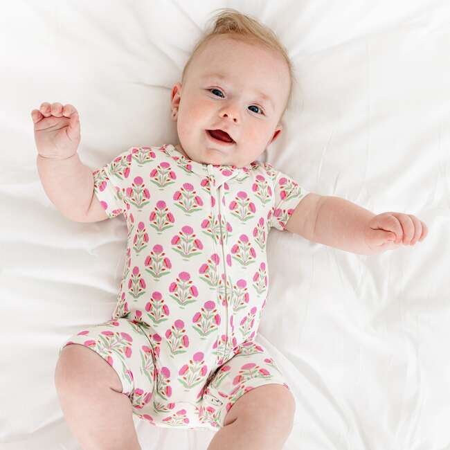 Bamboo Sleeper, Pink Posy - Pajamas - 2