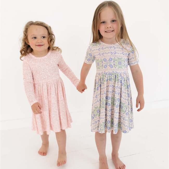 Bamboo Twirl Dress, Spring Cascade - Dresses - 7