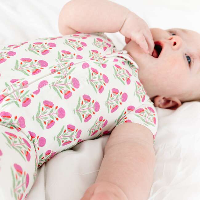Bamboo Sleeper, Pink Posy - Pajamas - 3