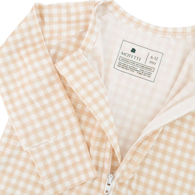 Bamboo Sleeper, Sandstone Gingham - Pajamas - 4