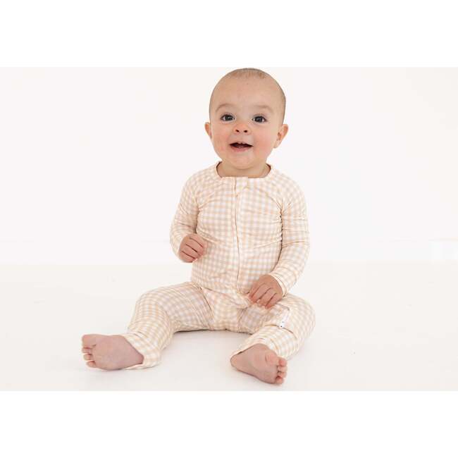 Bamboo Sleeper, Sandstone Gingham - Pajamas - 5