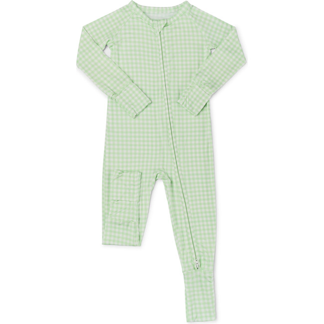 Bamboo Sleeper, Pistachio Gingham - Pajamas - 5