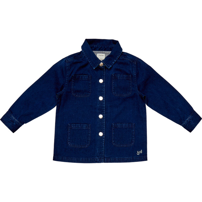 Venice 4-Pocket Long Sleeve Jacket, Dark Wash Denim
