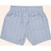 Marco Elastic Waist Seersucker Shorts, Subdued Blue - Shorts - 3