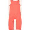 Everglades Round Neck Sleeveless Long Romper, Peach Pink - Rompers - 3