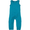 Everglades Round Neck Sleeveless Long Romper, Biscay Bay - Rompers - 1 - thumbnail