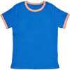 Anaheim Contrast Piped Ribbed Tee, Palace Blue - T-Shirts - 1 - thumbnail