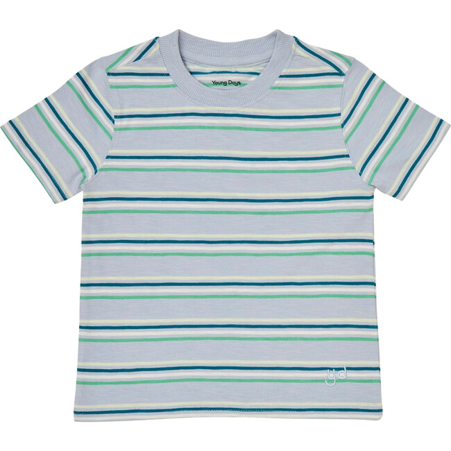 Azores Crew Neck Short Sleeve Print Striped Tee, Levi