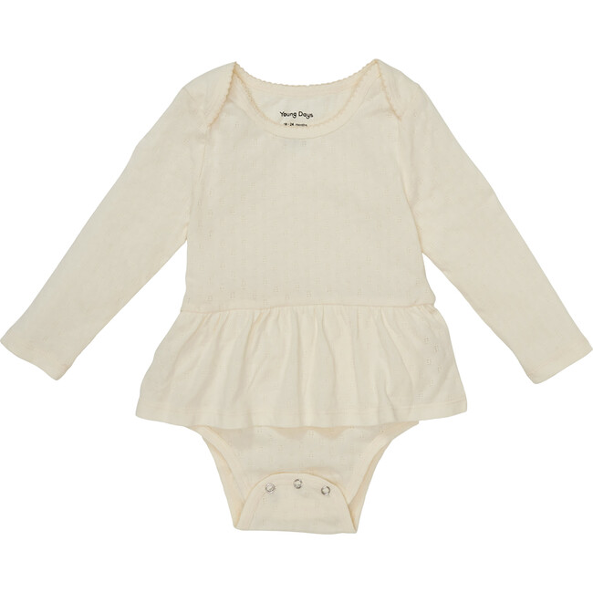 Claysburg Onesie With Ruffled Skirt, Tofu