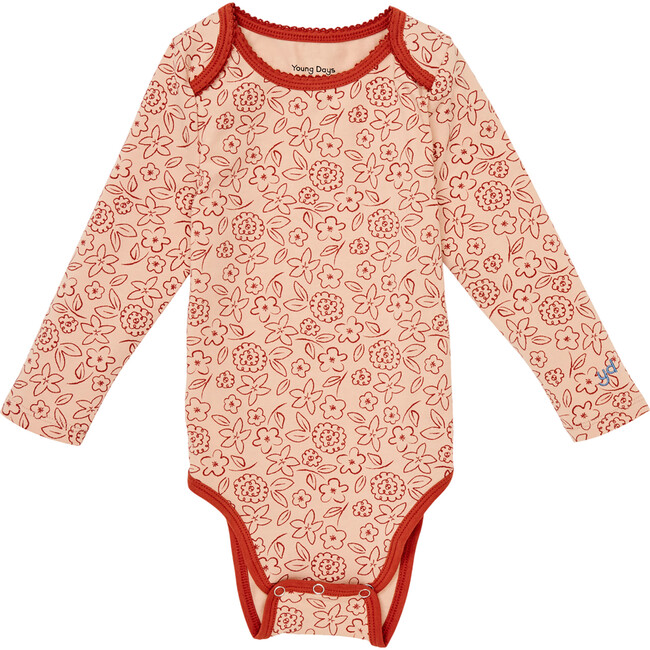 Austin Trim Neck Onesie, Dahlia