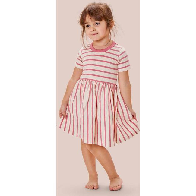 Pismo Dress, Pink Stripes - Dresses - 2