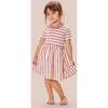 Pismo Dress, Pink Stripes - Dresses - 2