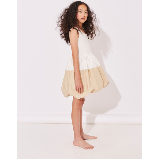 Balls In The Air Dress, Swan & Milky Tea - Dresses - 3