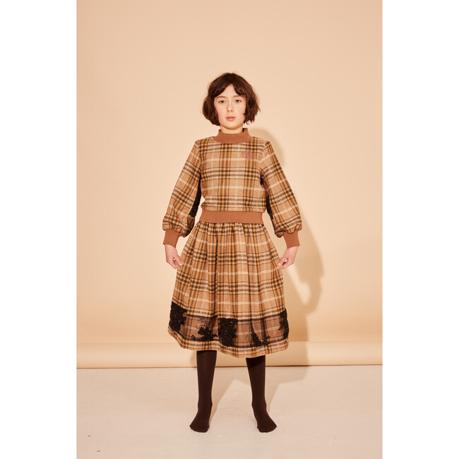 Side Hustle Sweater, Nut Brown Check