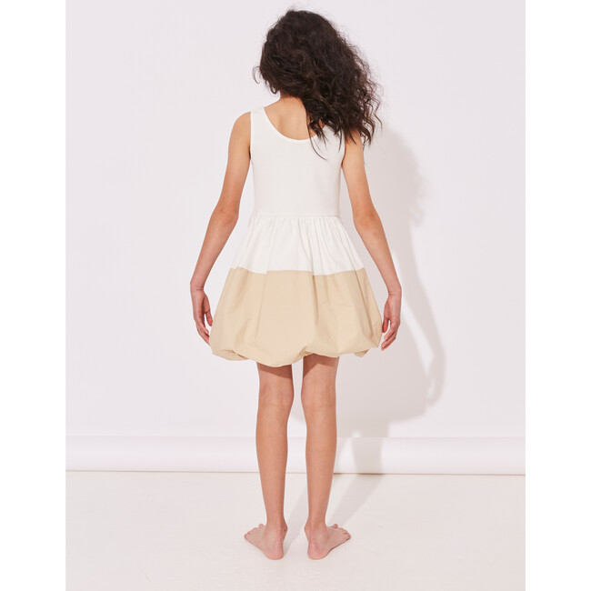 Balls In The Air Dress, Swan & Milky Tea - Dresses - 4