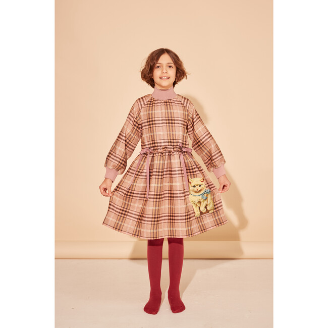 By The By Dress, Rose Otto Check