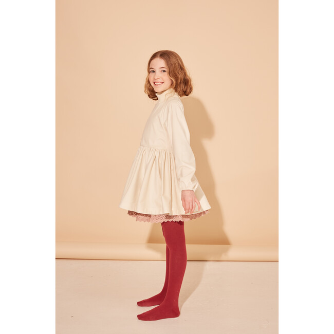 On A Positive Note Dress, Cats Coat White