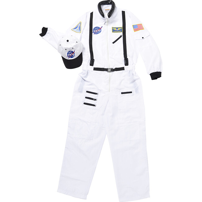 Adult Astronaut Suit w/Cap, White