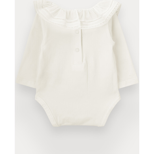 Rose Bodysuit For Baby Girl, Organic Cotton - Onesies - 3