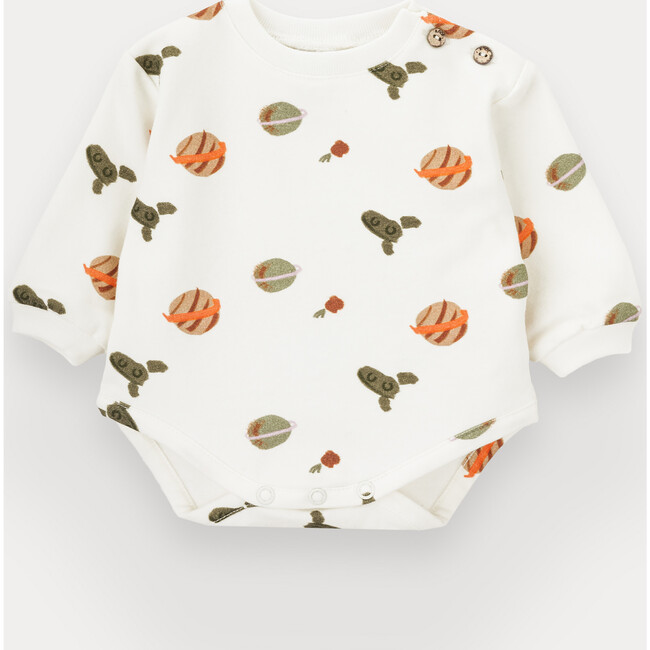Little Astronaut Bodysuit For Baby Boy, Cotton
