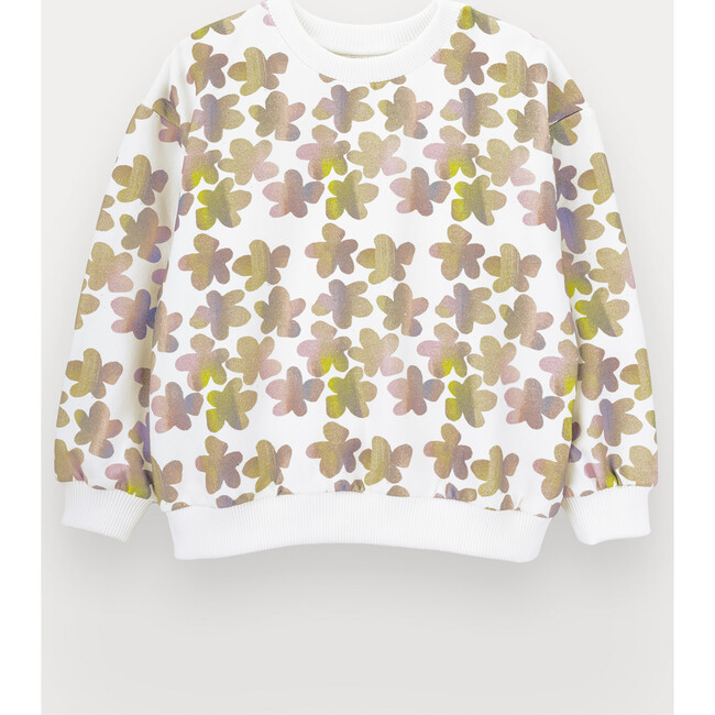 Gleaming Garden Sweatshirt For Girl, Cotton