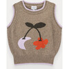 Cherry Moon Knitted Sweater For Girl - Sweaters - 1 - thumbnail