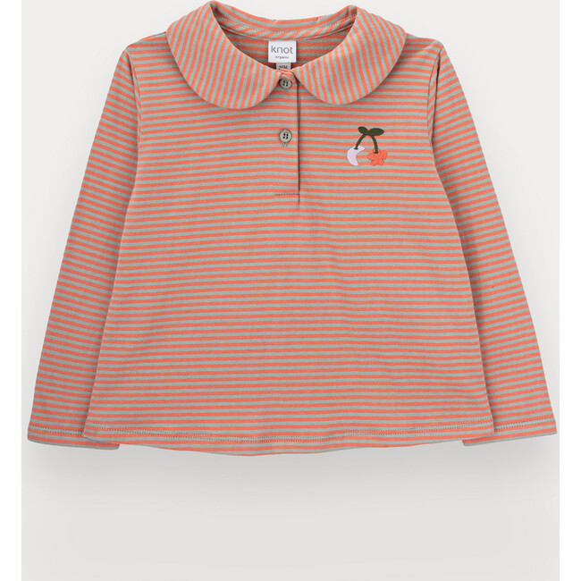 Cherrie Stripes Polo For Girl, Cotton