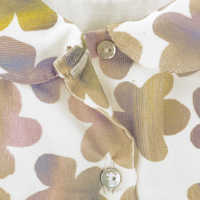 Fluffy Flower T-Shirt For Girl, Organic Cotton