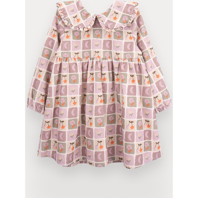 Cellie Dress For Girl, Printed Corduroy