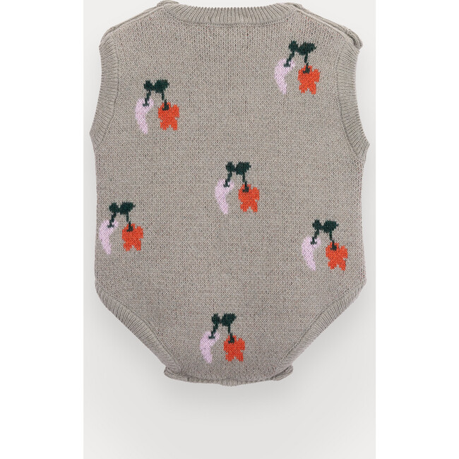Mary Cherry Knitted Jumpsuit For Baby Girl - Overalls - 3